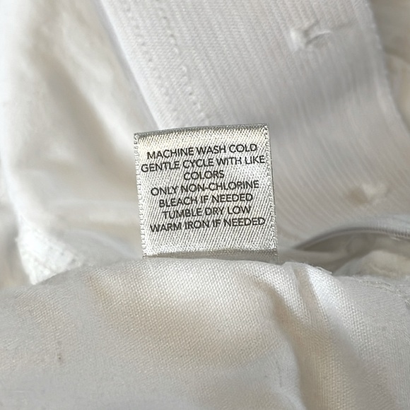 Christopher & Banks, size 10 cropped pants, elastic waist, white - Picture 5 of 5